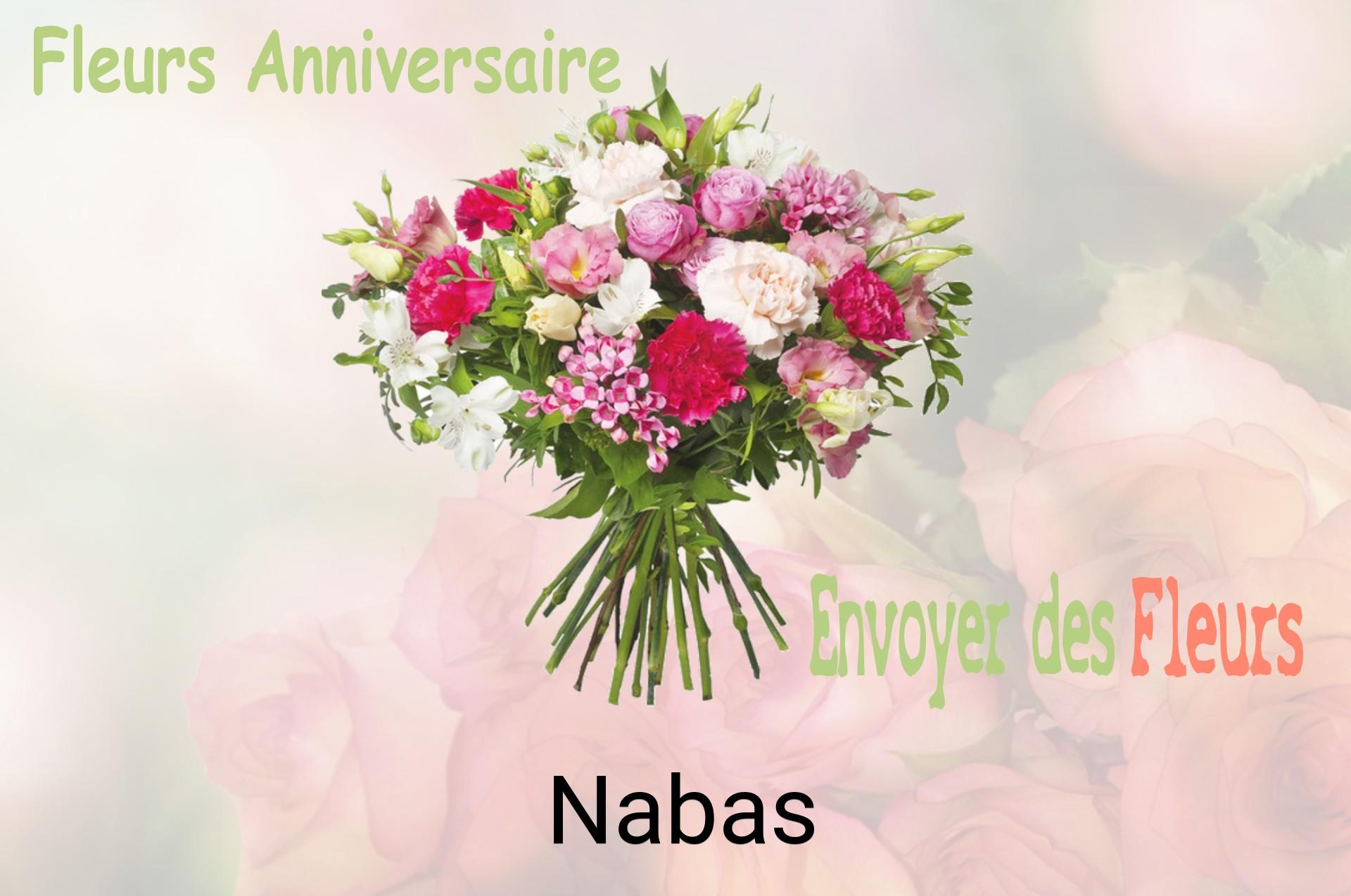 Bouquet de fleurs d’anniversaire livré à Nabas